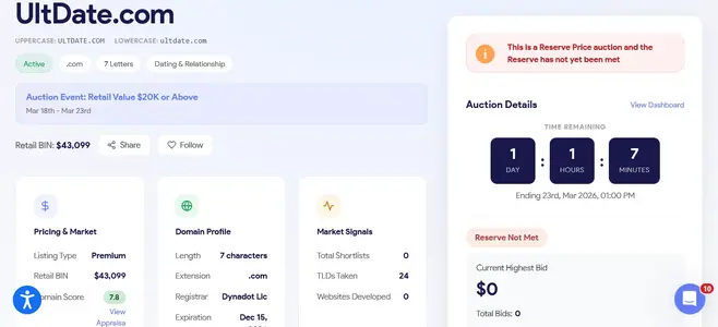 Screenshot 2026-03-22 at 23-52-36 UltDate.com on Auctions - Atom Domain Auctions.webp