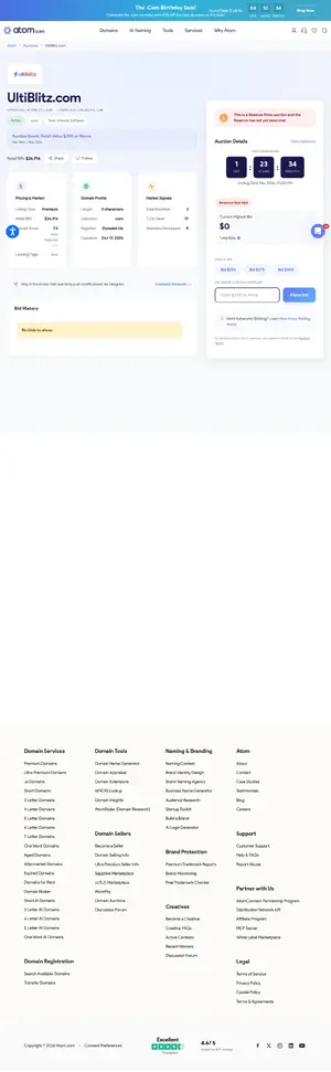 Screenshot 2026-03-22 at 01-25-51 UltiBlitz.com on Auctions - Atom Domain Auctions.webp