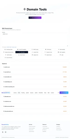 Screenshot 2026-05-03 at 09-03-51 Domain Tools — Professional Domain Analysis & Research Tool...webp