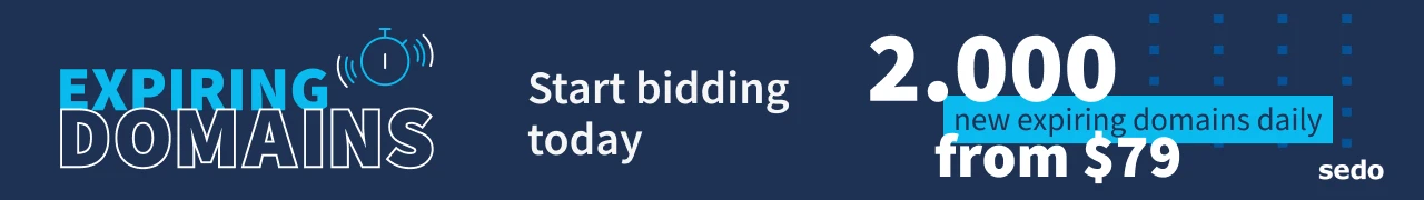 Expiring Domains Sedo