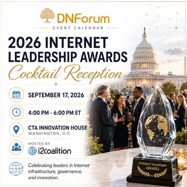 2026 Internet Leadership Awards and Cocktail Reception - i2Coalition | September 17, 2026 | Washington, D.C., USA