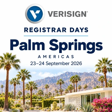 Verisign Registrar Days 2026 | 23–24 September 2026 | Americas, Palm Springs