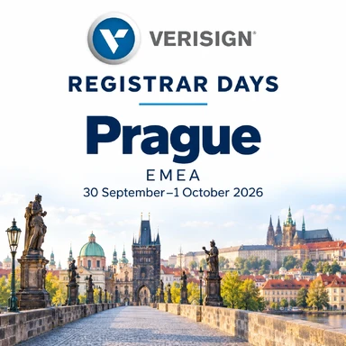 Verisign Registrar Days 2026 | 30 September–1 October 2026 | EMEA, Prague