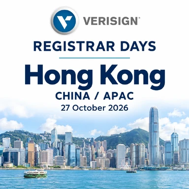 Verisign Registrar Days 2026 | 27 October 2026 | China/APAC, Hong Kong