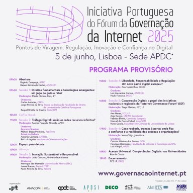Portuguese Internet Governance Forum 2025 – June 5, Lisbon