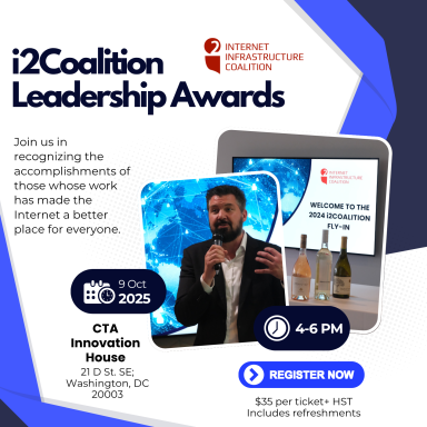 i2Coalition Leadership Awards and cocktail reception - 9 October 2025, Washington, D.C.